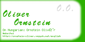 oliver ornstein business card